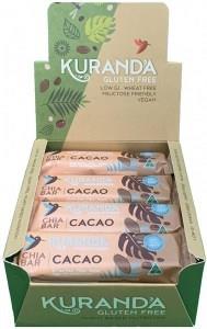 Kuranda Gluten Free Chia Bars Chia and Cacao Nibs 40g x16