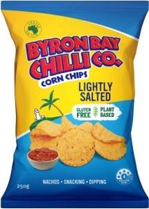 Byron Bay Chilli Lightly Salted Cornchips G/F 12x250g