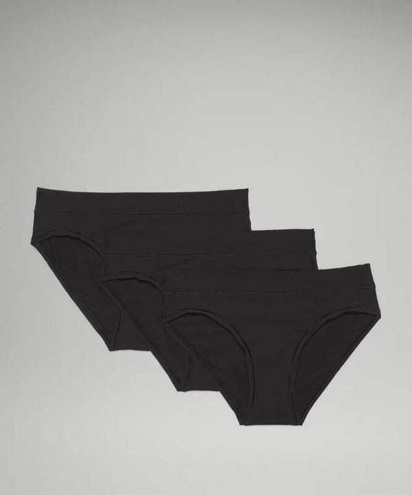 UnderEase Mid-Rise Bikini Underwear 3 Pack