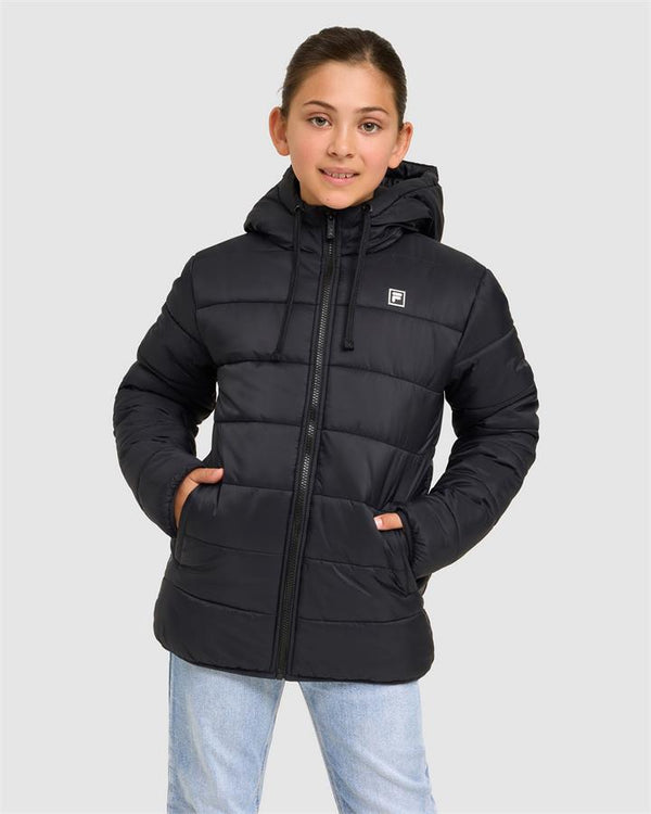 Kid's Charlie Puff Jacket - BLACK - BLACK