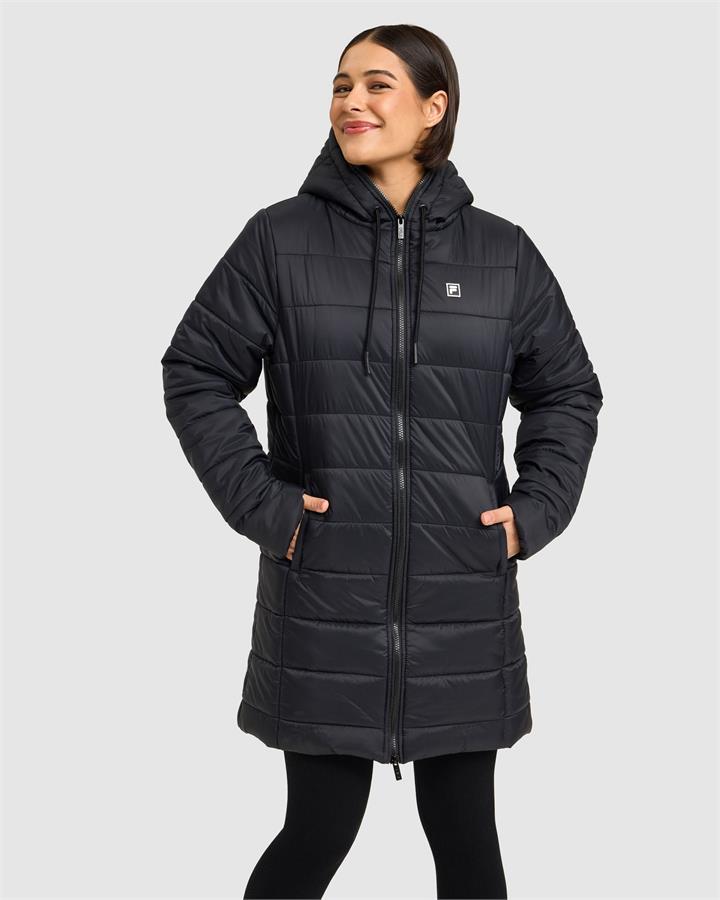 Women's Carrie Puffer Coat - BLACK - BLACK