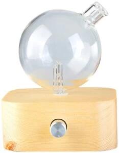 Amrita Court Nebuliser Wooden Base Geometry Square