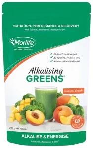 Morlife Alkalising Greens Tropical Crush 200g