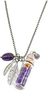 Amrita Court Aroma Necklace Crystal Bottle Amethyst Purify 10ml Pack