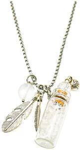 Amrita Court Aroma Necklace Crystal Bottle Clr Quartz Purify 10ml