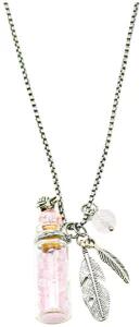 Amrita Court Aroma Necklace Crystal Bottle Rose Quartz Purify 10ml