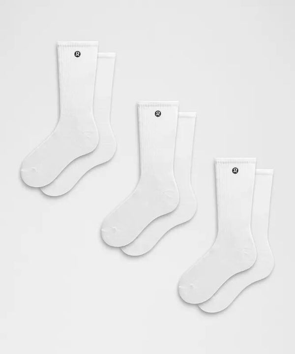 Unisex Daily Essential Crew Socks 3 Pack