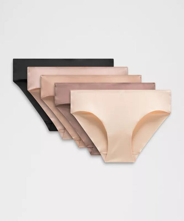 InvisiWear Mid-Rise Bikini Underwear 5 Pack