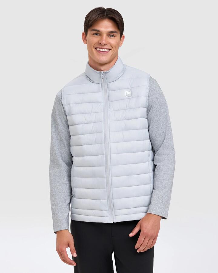Men's Theo Lite Puff Vest - HIGH RISE GREY - HIGH RISE GREY