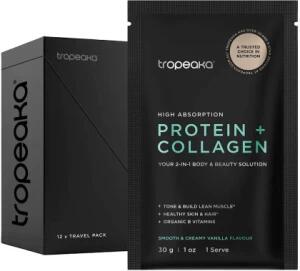 Tropeaka Protein & Collagen Vanilla 12x30g