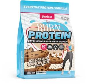 Maxine's Burn Protein Powder Ice Cream Sandwich G/F 500g Pouch