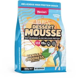 Maxine's Dessert Mousse Protein Powder Vanilla Goodness G/F 900g Pouch