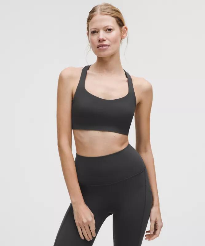 FlexyFlex Strappy Yoga Bra Light Support, A-C Cups
