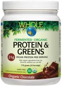 Whole Earth & Sea Fermented Organic Protein Greens Chocolate 736g