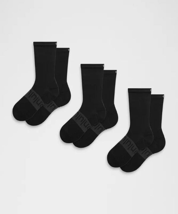 Unisex Power Stride Crew Socks 3 Pack