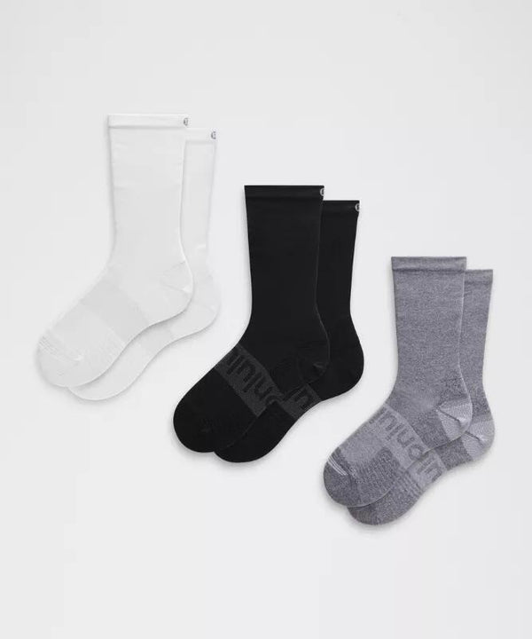 Unisex Power Stride Crew Socks 3 Pack