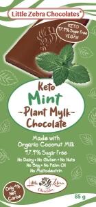 Little Zebra Chocolates Chocolate Plant Mylk Mint 85g x 12
