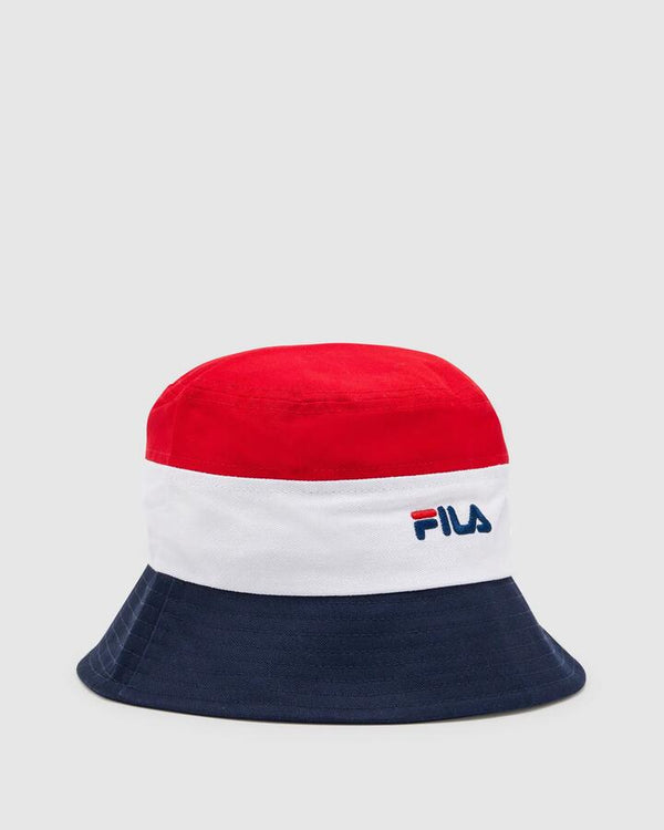 FILA Kid's Eredita Hat - WHITE/FNAVY/FRED - WHITE/FNAVY/FRED