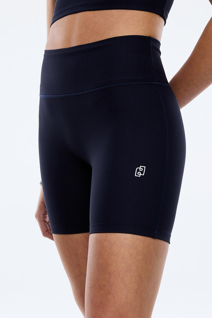 Ena Pelly Athleisure Rib Bike Short Navy