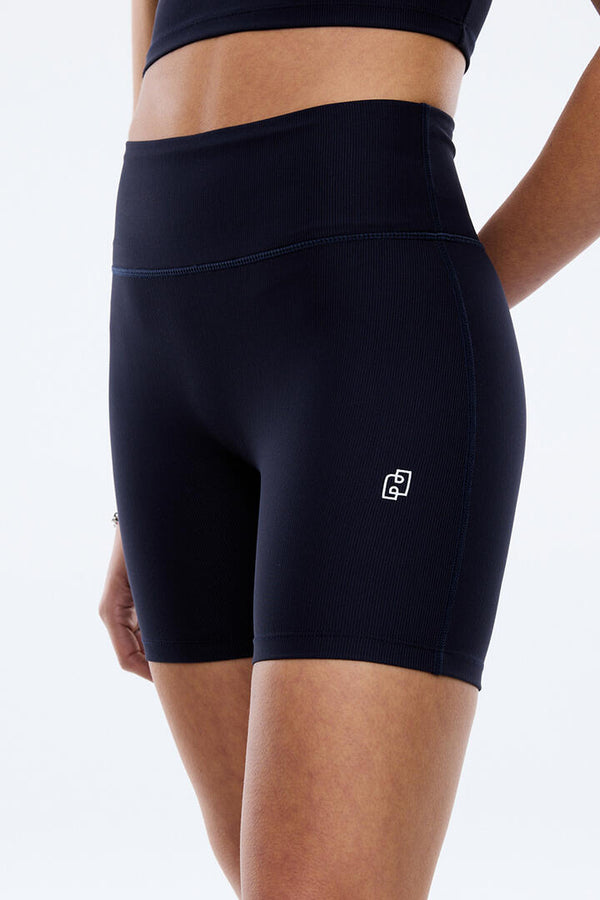 Ena Pelly Athleisure Rib Bike Short Navy
