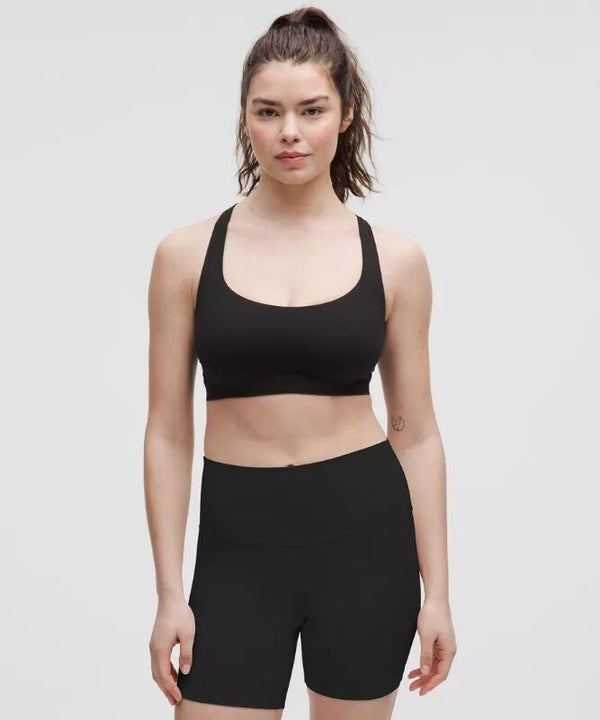 FlexyFlex Strappy Yoga Bra Light Support, D-DDD Cups