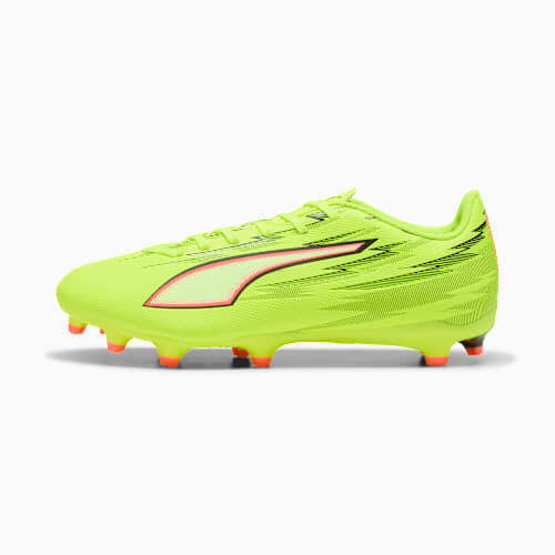 ULTRA 6 PLAY FG/AG Football Boots Unisex in Yellow Alert/Black/Glowing Red