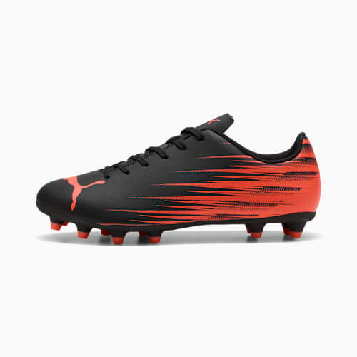 ATTACANTO II FG/AG Men's Football Boots in Black/Glowing Red
