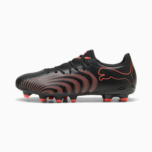FUTURE 9 PLAY FG/AG Unisex Football Boots in Black/Glowing Red/Strong Gray