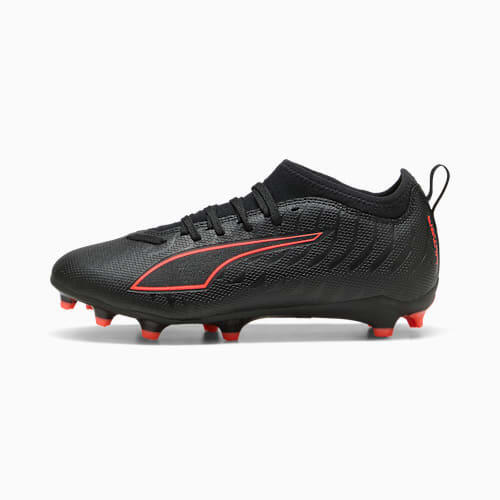 ULTRA 6 MATCH FG/AG Football Boots - Youth 8-16 years in Black/Red