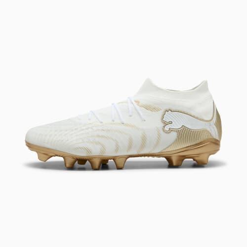 FUTURE 9 MATCH FG/AG Unisex Football Boots in White/Metallic Gold/Black