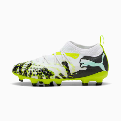 FUTURE 9 MATCH CREATIVITY FG/AG Football Boots - Youth 8-16 years in Yellow Alert/Mint Jelly/White