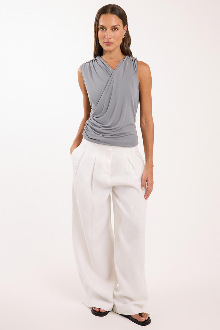 Nude Lucy Zelda Top Pewter