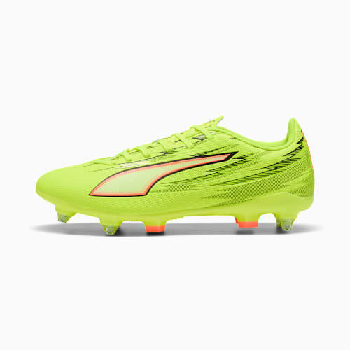 ULTRA 6 PLAY MxSG Football Boots Unisex in Yellow Alert/Black/Glowing Red
