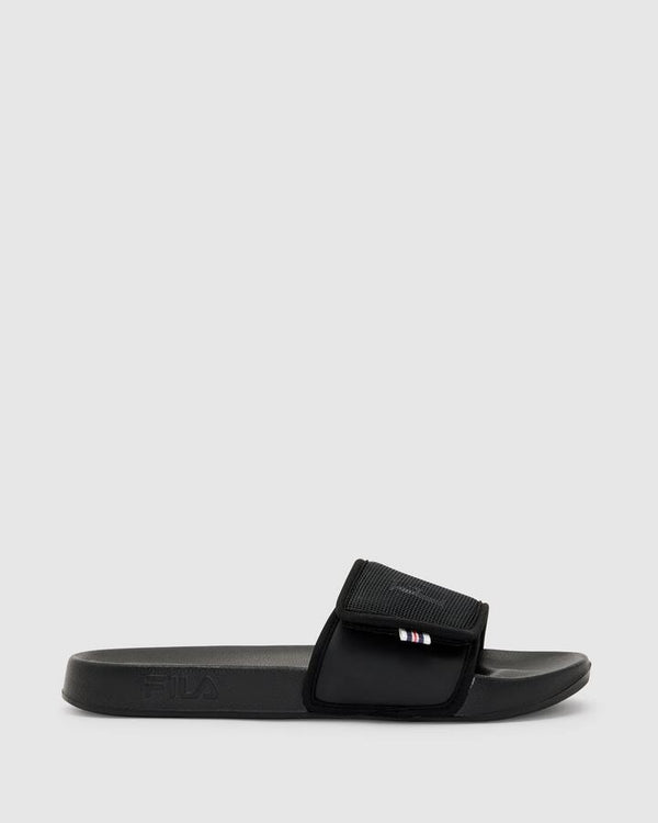 Unisex FILA Testo Slide - BLACK - BLACK