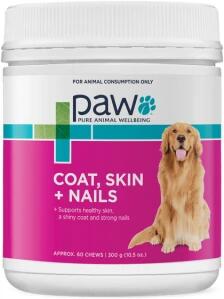 Paw by Blackmores Coat Skin Nails Chews 300gm B/mores