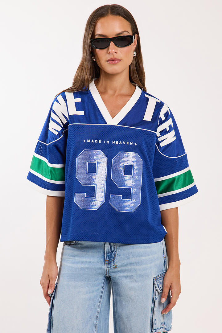Ksubi 99 Spark Short Sleeve Jersey Blue