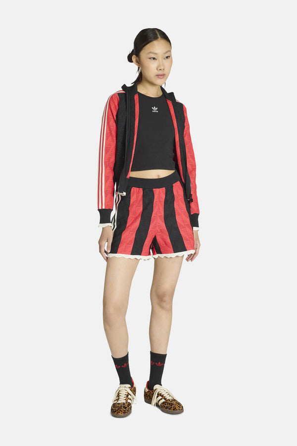 Adidas Firebird Loose Shorts Black/Semi Lucid Red
