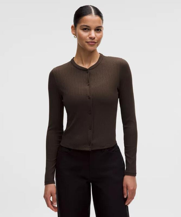 Hold Tights Micro-Rib Cardigan