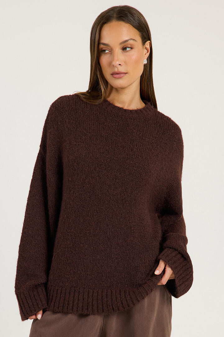 Liido Han Oversized Knit Walnut