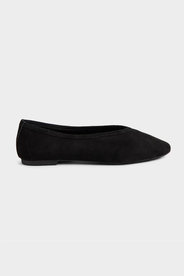 Ode Mia Suede Ballet Flat Black