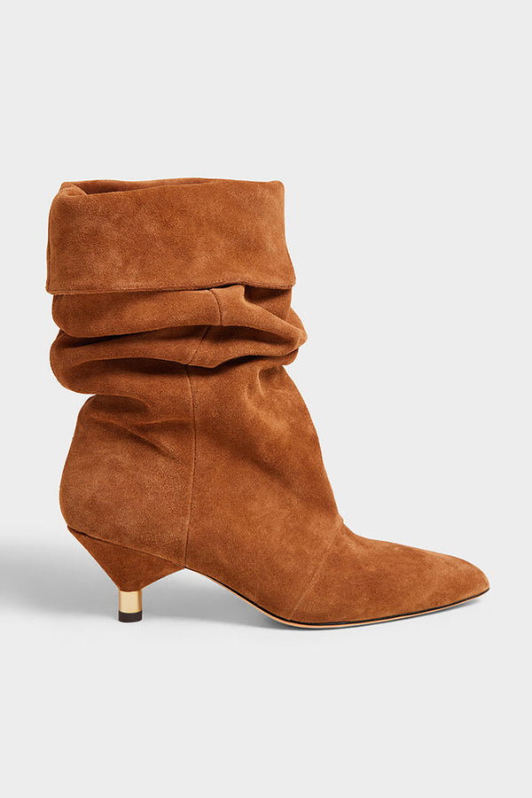 Felle Immy Suede Slouch Boot Tobacco