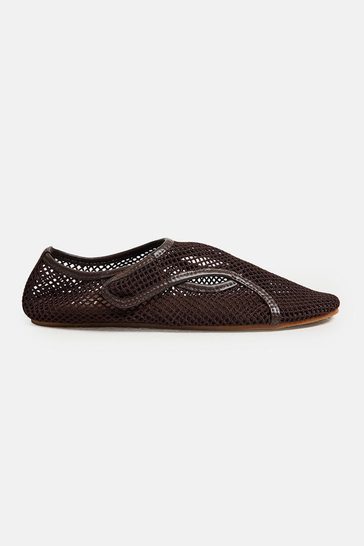 Ode Til Mesh Ballet Flat Chocolate