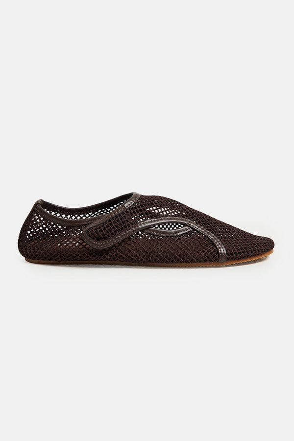 Ode Til Mesh Ballet Flat Chocolate