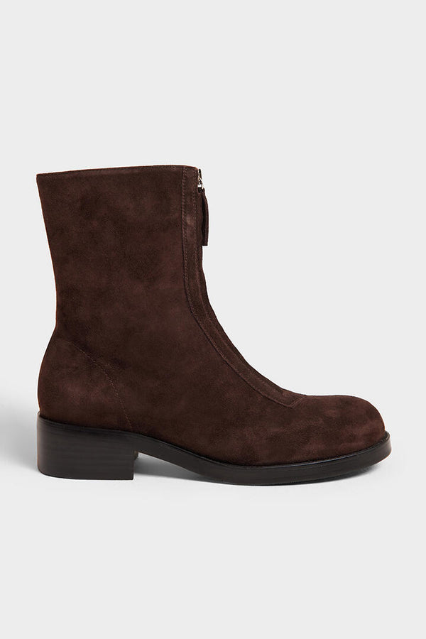 Ode Alannah Suede Boot Dark Choco