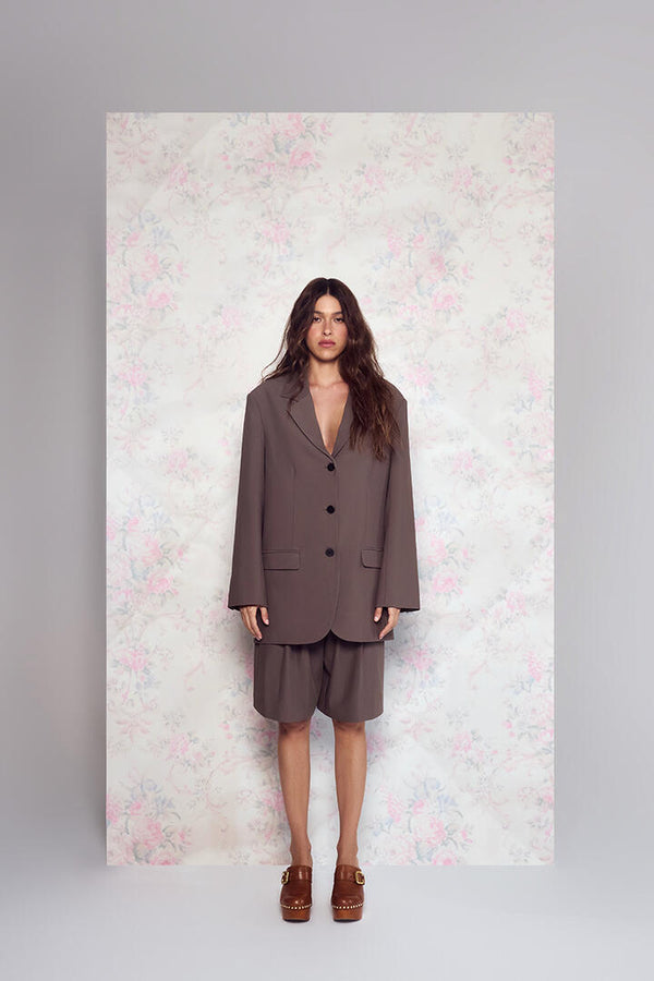 Felle Single Breasted Blazer Forest Floor/Forest Floor