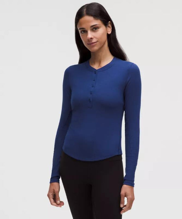 Hold Tights Long-Sleeve Henley
