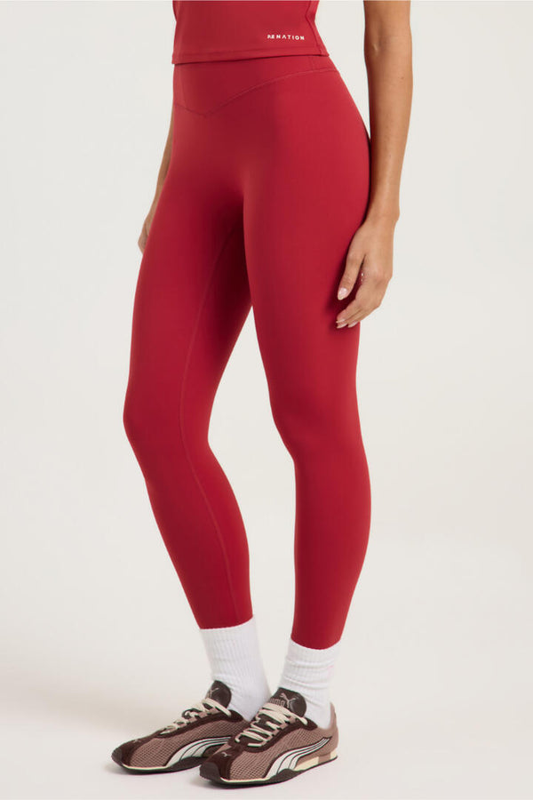 P.E Nation Signature Full Length Legging Cherry