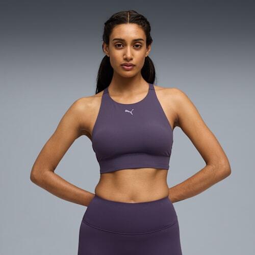 SHAPELUXE High Neck Bra Women in Deep Plum