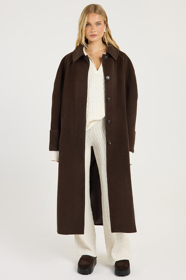 Ode Bernie Overcoat Cocoa