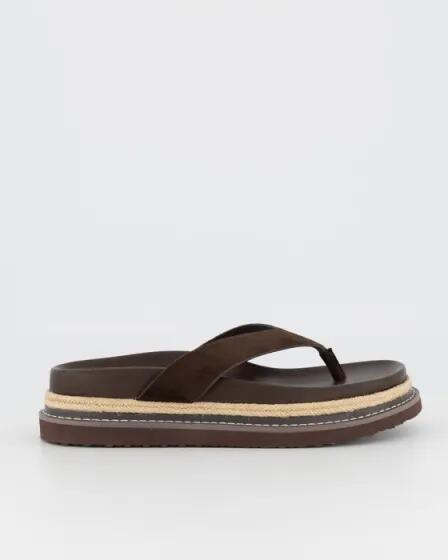 Billini Womens Arley Thong Cocoa Suede